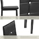 image 4 of Dining Chair Set - high backrest, slim steel legs & rhinestone highlights - Set of 4 Black