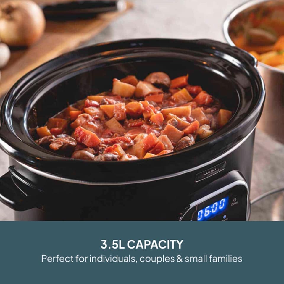 image 1 of Cooks Professional 3.5L Digital Slow Cooker with Lid, Removable Bowl & 3 Heat Settings
