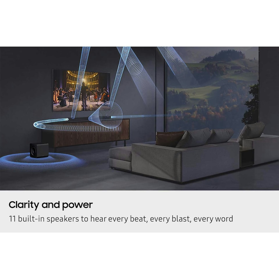 image 1 of Samsung 5.2.1ch Subwoofer with Soundbar HWQ800F