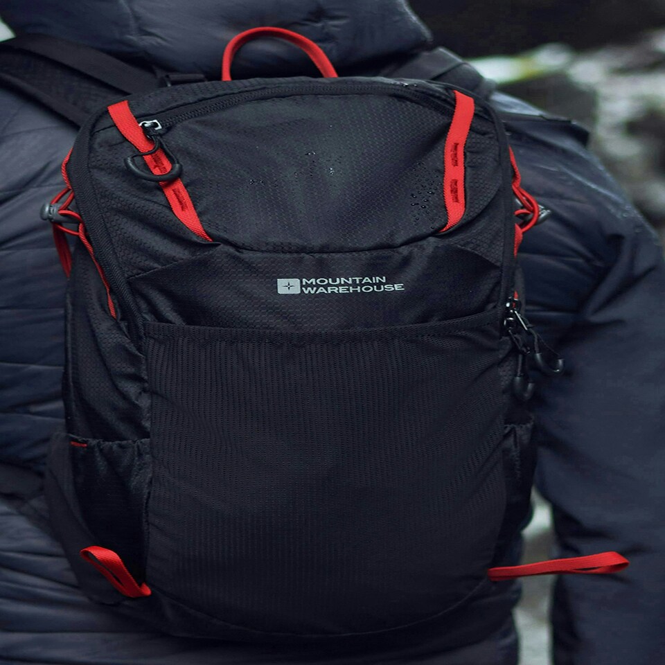 image 1 of Mountain Warehouse Inca Backpack with Adjustable Chest Straps Sports Rucksack Blue
