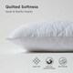image 4 of Homescapes Cotton Rich Quilted Pillow Protectors - 60 x 60 cm - Pack of 4 | White