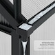 image 6 of Outsunny 6x6ft Walk-In Polycarbonate Greenhouse Plant Grow Galvanized