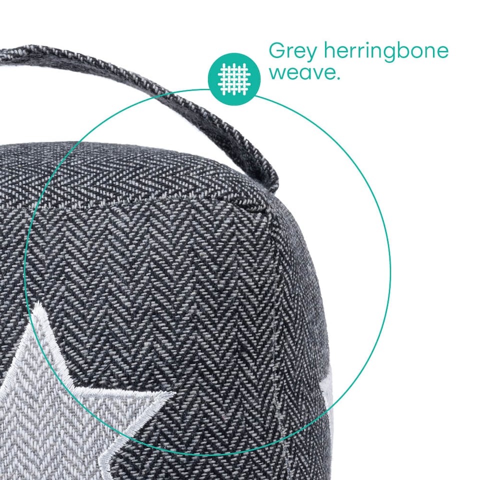 image 1 of Weighted Cube Door Stopper Star