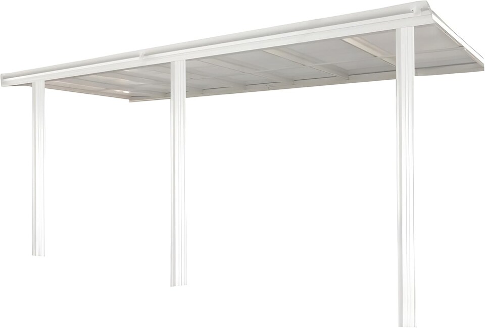 image 1 of White Garden Veranda Canopy Patio Shade Pergola 10ft x 10ft