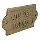 image 4 of Bullsh*t Corner Cast Iron Sign Plaque Door Wall House Home Gate Garden Humor