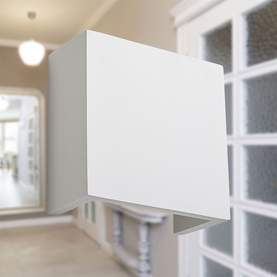 image 1 of Michele - White G9 Plaster Wall Light | White | 1