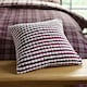 image 1 of Catherine Lansfield Stab Stitch 43x43cm Cushion Plum Purple | Plum