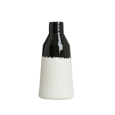 BHS Bottle Shape Ceramic Vase, Black