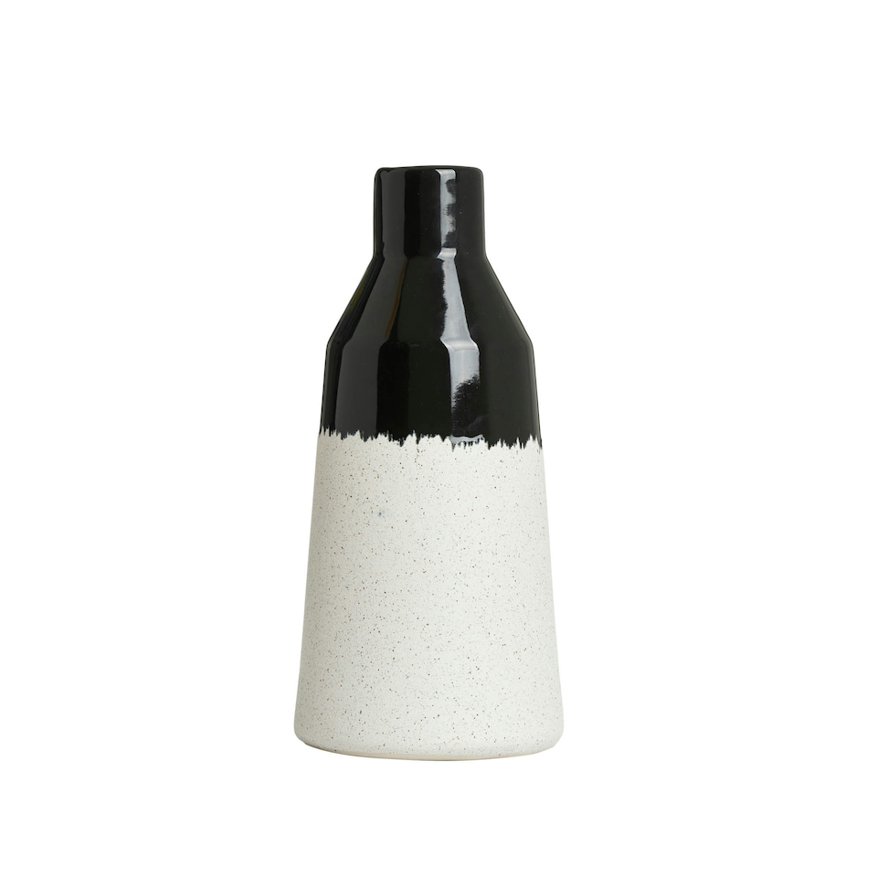 image 1 of BHS Bottle Shape Ceramic Vase, Black