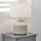 image 2 of Cream Crackle Effect Table Lamp