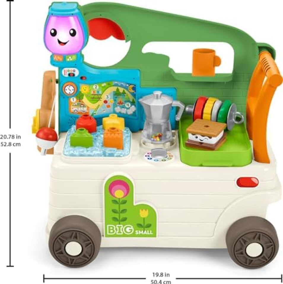 image 1 of Fisher Price Laugh And Learn On The Go Camper Walker