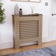 image 1 of Vida Designs Milton Radiator Cover MDF Slatted Cabinet, Unfinished, 78cm