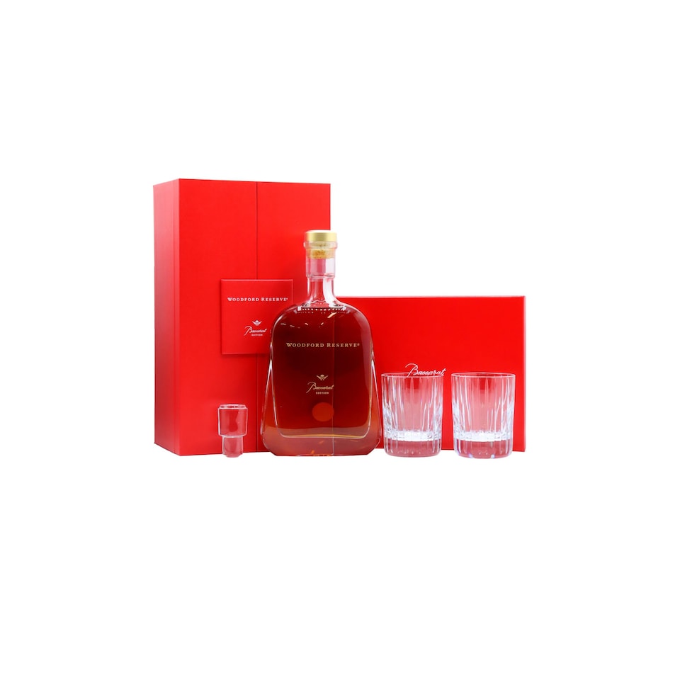Woodford Reserve - Baccarat Edition Bourbon Whiskey (Includes Baccarat Glasses)
