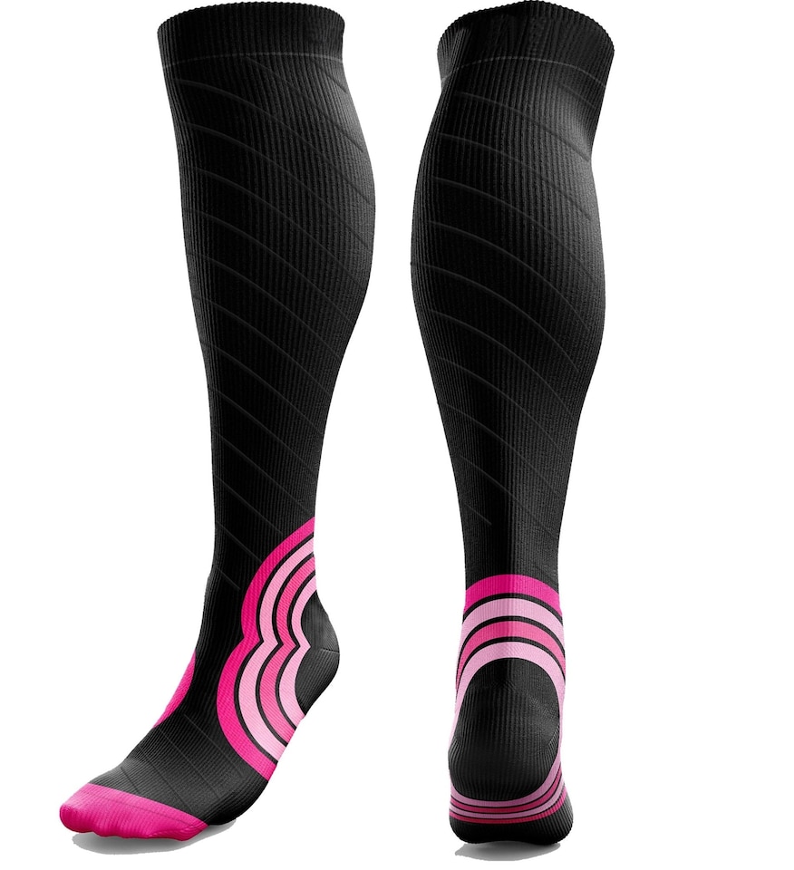 image 1 of aZengear Compression Socks for Women and Men - Seamless Toe, Padded Heel and Sole