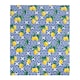 image 1 of OHS 10 x Lemon Ultra Soft Polar Throw Blanket, 120x150cm - Blue/Yellow