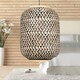 image 5 of First Choice Lighting Set of 2 Tonia Mixed Bamboo Weaved Pendant Lightshades Brown