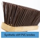 image 6 of 10" Stiff Synthetic Broom with Handle Heavy Duty Outdoor Sweeping Brush for Garden & Patio