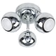 image 1 of ValueLights Retro Eyeball Polished Silver Spotlight and Cool White Bulb