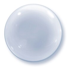 Qualatex 20 Inch Deco Bubble Balloon - Clear - One Size