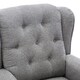 image 4 of Harrogate Single Motor Electric Rise Recliner Fabric Lift Riser Chair (Grey)