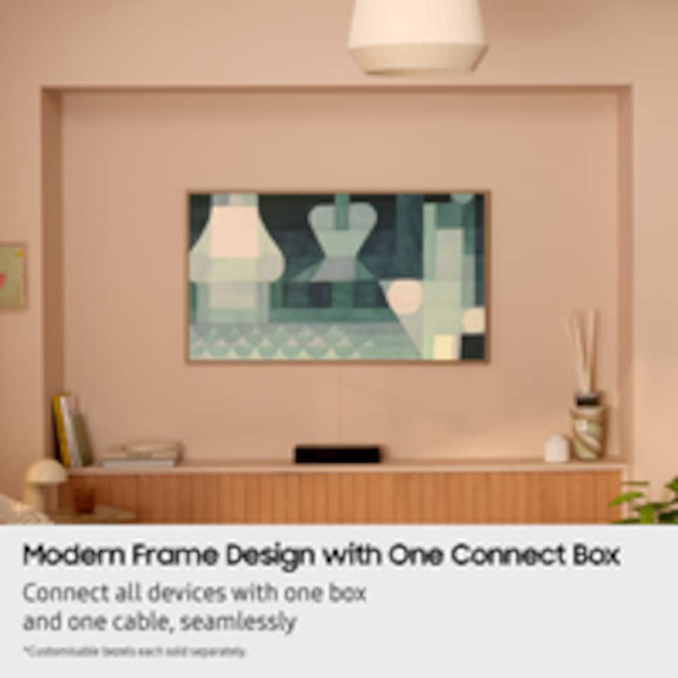 image 1 of Samsung 2025 55" The Frame Art Mode QLED 4K HDR Smart TV 139.7 cm (55") 4K Ultra HD Wi-Fi Black | Black | Black | 139.7 cm (55")