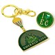 image 1 of Wicked Emerald City Hot air Balloon Keyring & Pin badge Gift Set