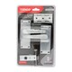 image 2 of Timco - Victorian Straight Latch Door Pack - Satin Chrome (Size Mixed - 2 Pieces) Chrome