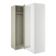 image 2 of Classic Square Panel Urban Oak Blind Corner Wardrobe Brown