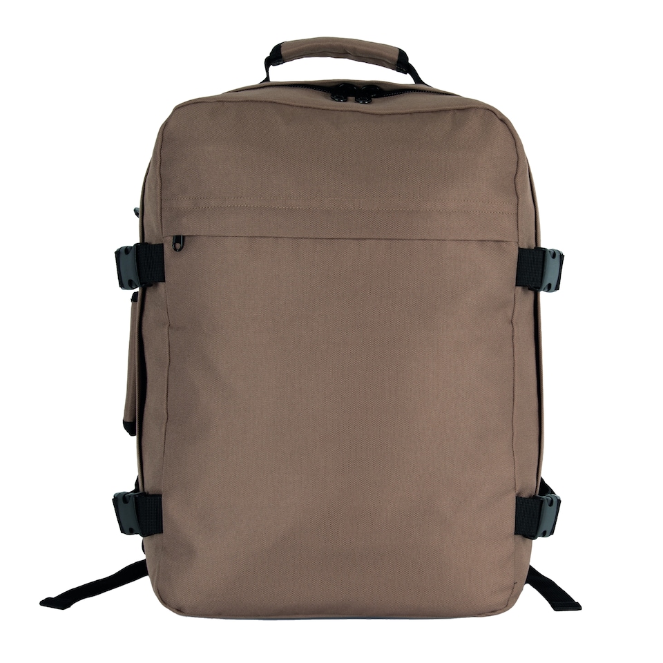 image 1 of Kimood Plain Travel Backpack | Brown | Cashew Brown | One Size | 1