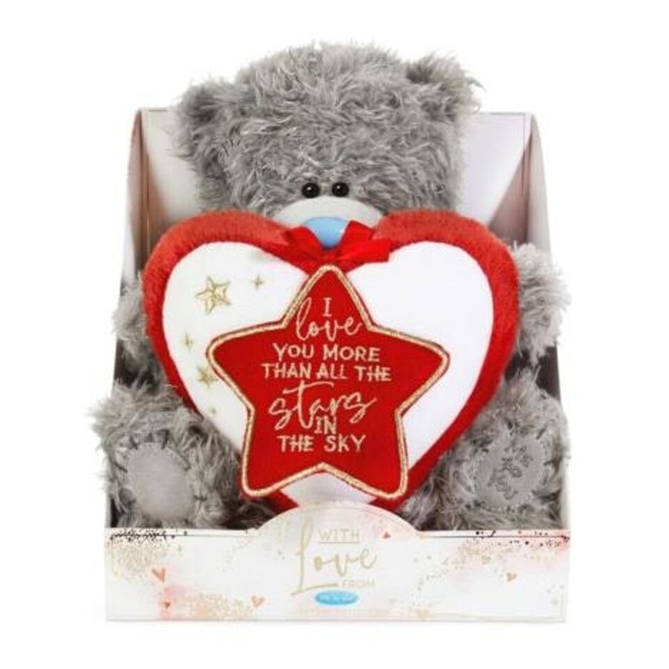 image 1 of Me to You Bear 9" Padded Heart & Tag Love Verse Official Collection