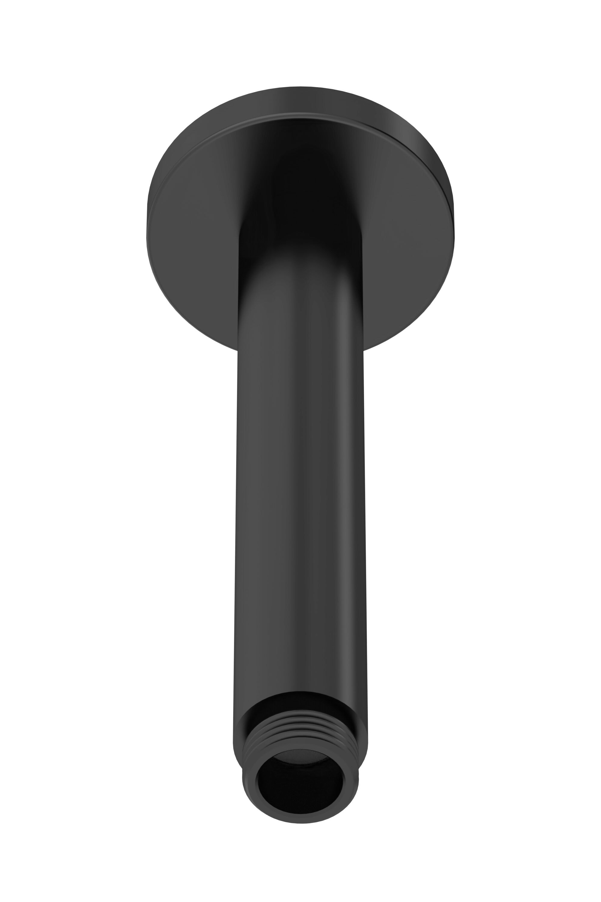 Balterley Bathroom Contemporary Round Ceiling Mounted Shower Arm Black Matt Black 1
