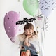 image 5 of Celestial Bat Halloween Air Fill Foil Balloon 41cm / 16 in
