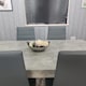 image 5 of Modern Dining Table Set With 6 Grey Chairs Dining Room Furniture Set | Grey | One Size | 7