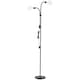image 1 of Living and Home Modern 2-Head Floor Lamp for Living Room - Black