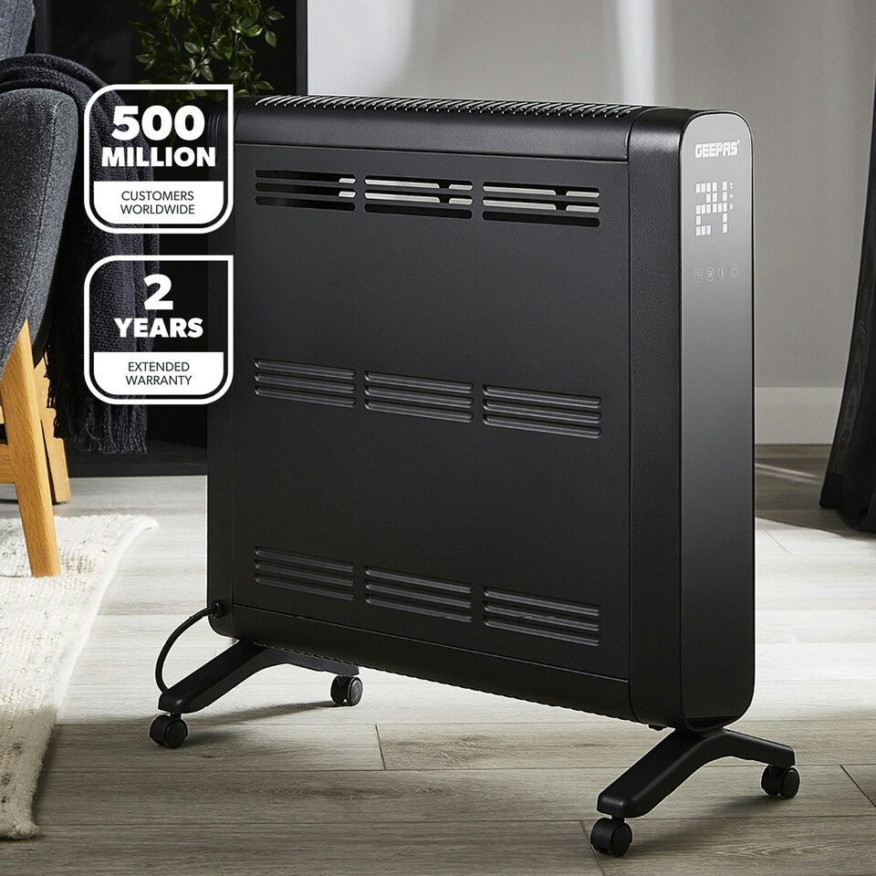 image 1 of Geepas 2KW Smart Convector Energy Efficient Heater|Black