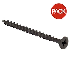 Picardy Phosphate Drywall Screws (Pack Of 1000) - Black - 0.35 x 3.8cm