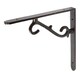 image 1 of Hammer & Tongs Scroll Iron Shelf Bracket - D205mm - Black