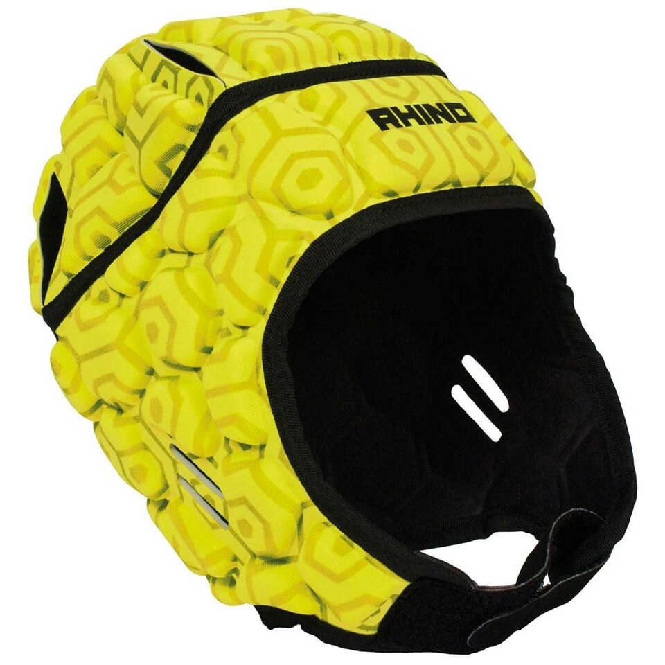 image 1 of Rhino Unisex Adult Rugby Headguard - Yellow - M