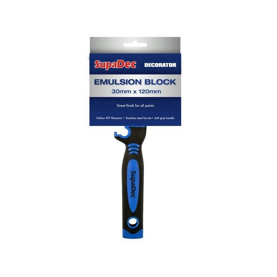 SupaDec Emulsion Flat Paint Brush - Black/Blue - One Size