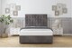 image 2 of Sloomy Alabama Slate Naples Divan Bed Base 2 Drawers Same Side With 54 Inch Floor Standing Headboard | Grey | Slate | Super King | 1