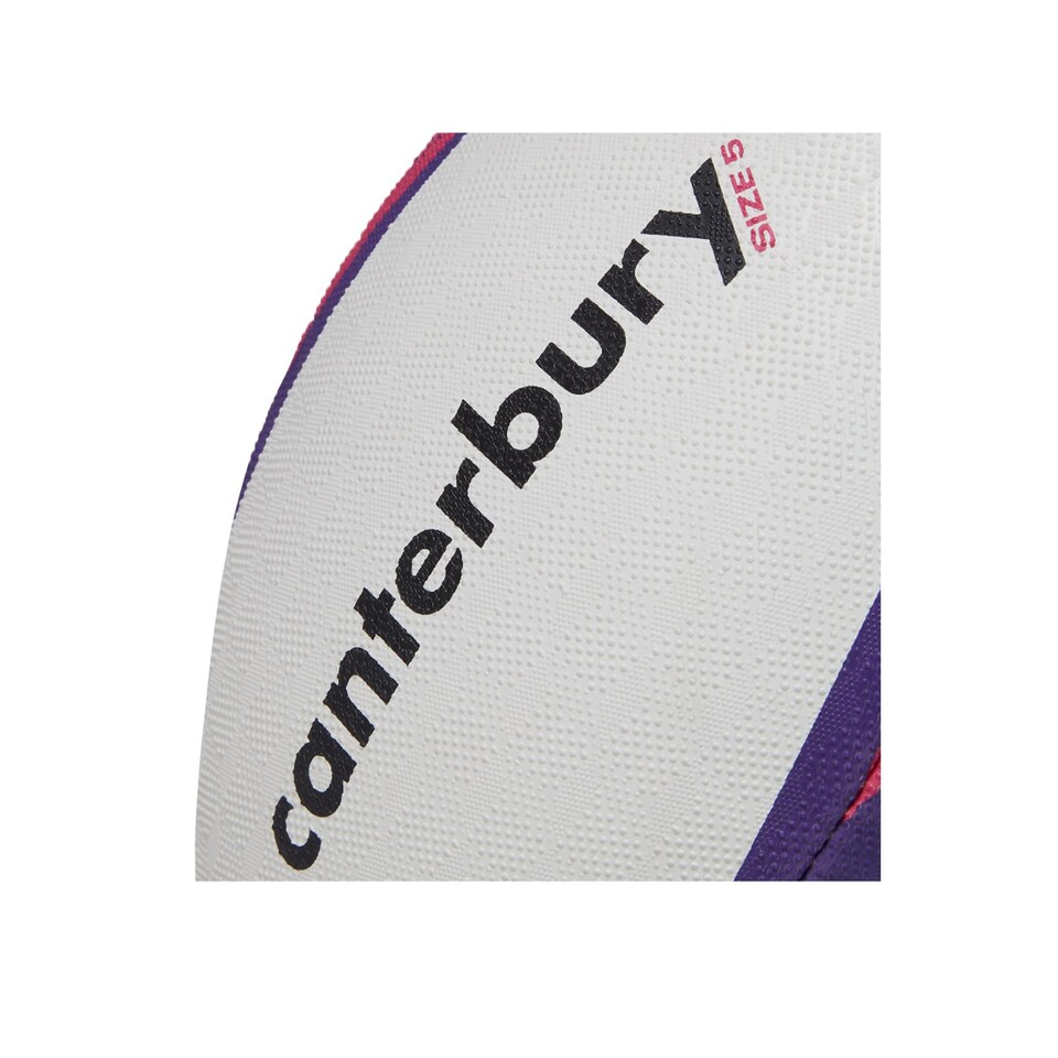 image 1 of Canterbury Mentre Rugby Ball (5) (White/Violet)