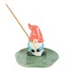 image 4 of Something Different Gonk Lily Pad Incense Holder - White/Green/Red - One Size