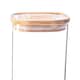 image 4 of Argon Tableware Square Glass Storage Jars with Wooden Lids - 2.2 Litre - Pack of 3