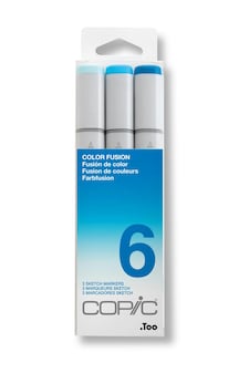 Copic Sketch Set, Color Fusion 6, Set of 3