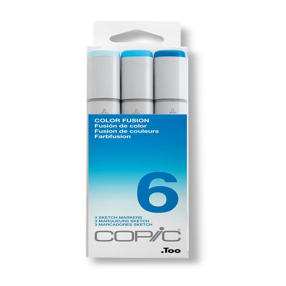 image 1 of Copic Sketch Set, Color Fusion 6, Set of 3
