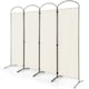 image 1 of COSTWAY 188cm 4 Portable Panel Room Divider Folding Privacy Screen Divider White