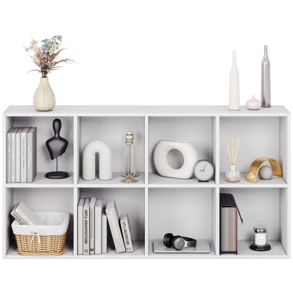 image 1 of Vida Designs 8 Cube Storage Unit, White