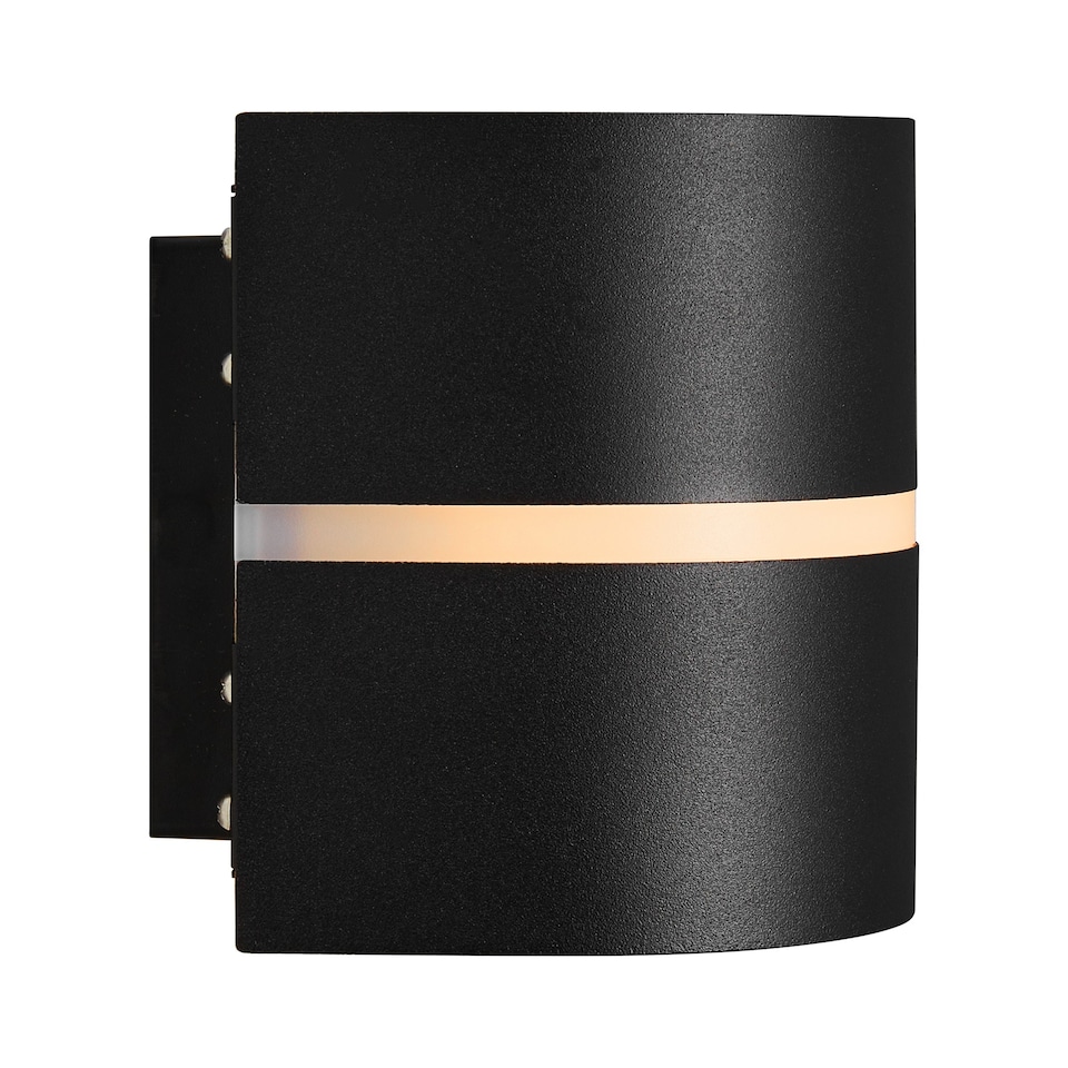 image 1 of Nordlux Sibelis Outdoor Wall Light Black Plastic Solar E27 Sensor Weatherproof - Mains Powered, IP44 | Black | Black