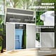 image 8 of Outsunny 4.7 x 2.5FT Lockable Garden Shed, 2-Bin Storage Shed | Multi | 143W x 75.5D x 110/108.5Hcm | 1