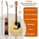 image 8 of MX by 3rd Avenue Cutaway Electro Acoustic Guitar Pack Brown